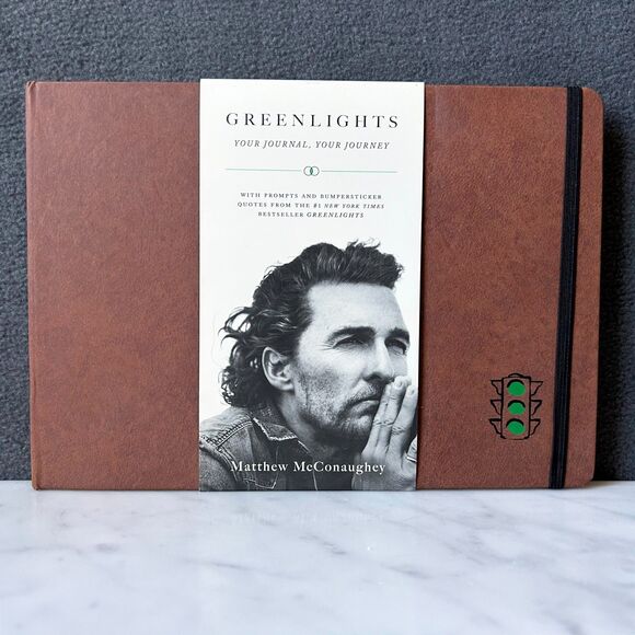Greenlights Your Journal, Your Journey Matthew McConaughey Blank Journal-Prompts - Picture 1 of 10